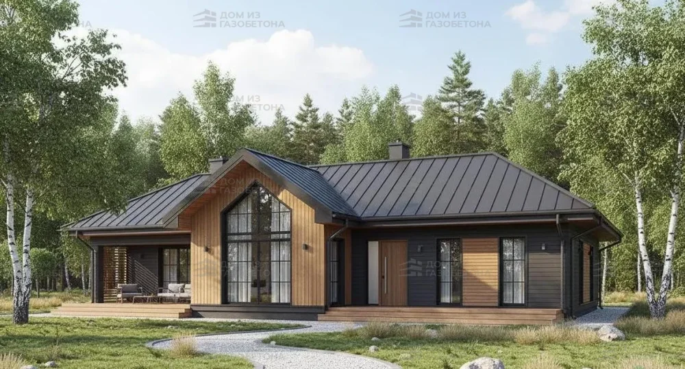 Проект Одноэтажный дом 18 на 9, 113 м2