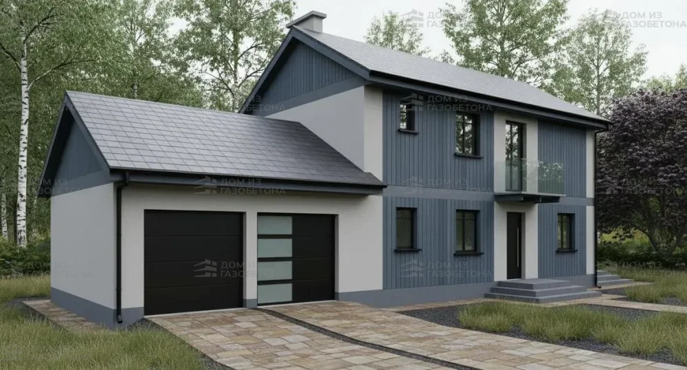 Проект Двухэтажный дом 18 на 6, 154 м2