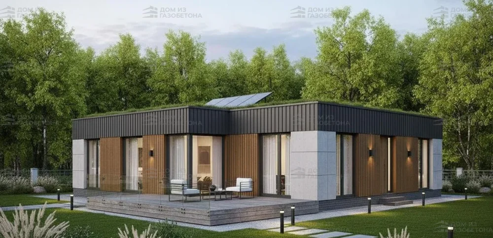 Проект Одноэтажный дом 11 на 21, 139 м2