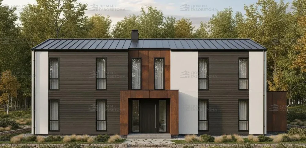 Проект Двухэтажный дом 12 на 8, 134 м2