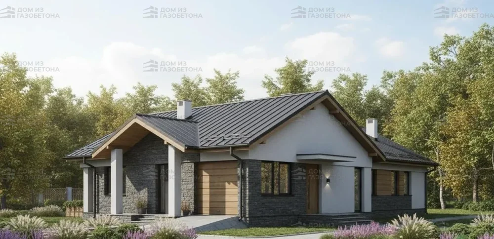 Проект Одноэтажный дом 12 на 20, 168 м2