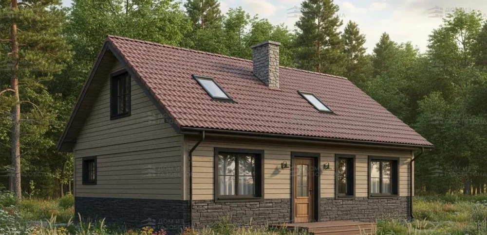 Проект Одноэтажный дом 11 на 9, 79 м2