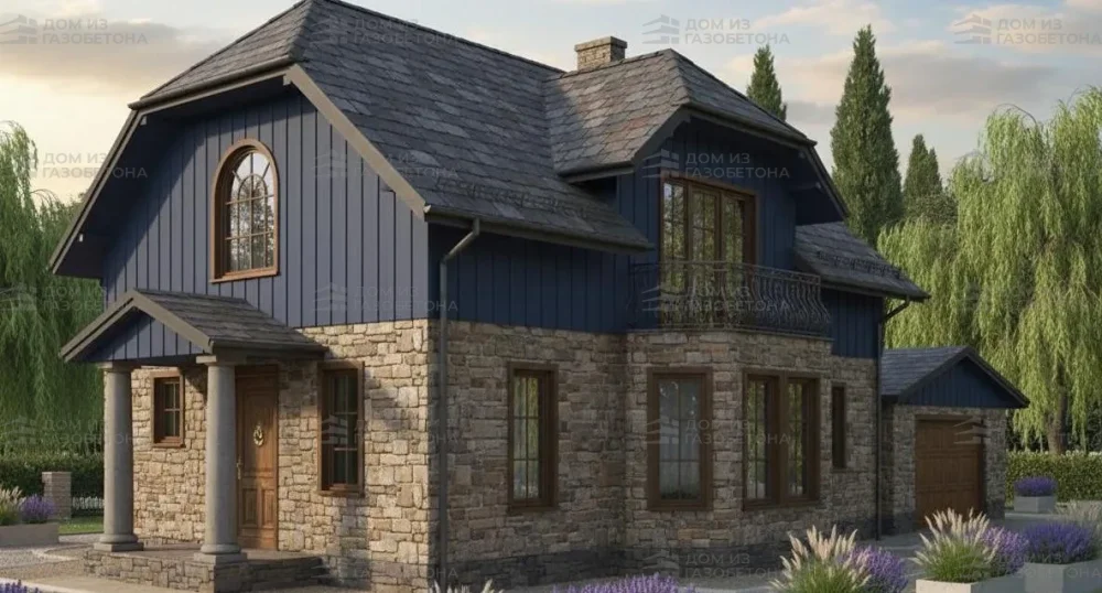 Проект Двухэтажный дом 12 на 13, 186 м2