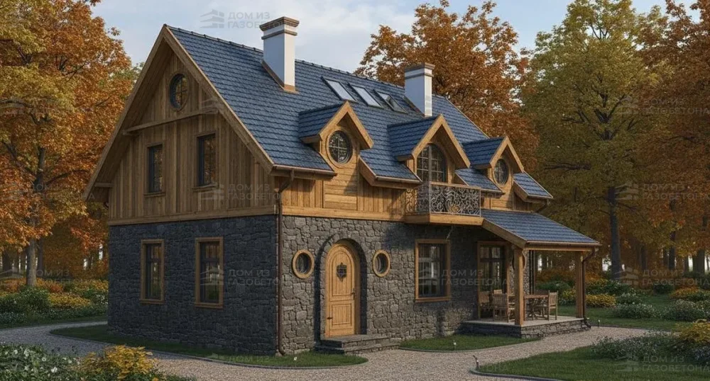 Проект Двухэтажный дом 11 на 9, 149 м2