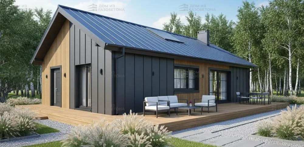 Проект Одноэтажный дом 15 на 10, 100 м2