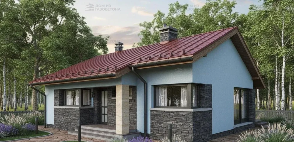 Проект Одноэтажный дом 11 на 9, 73 м2